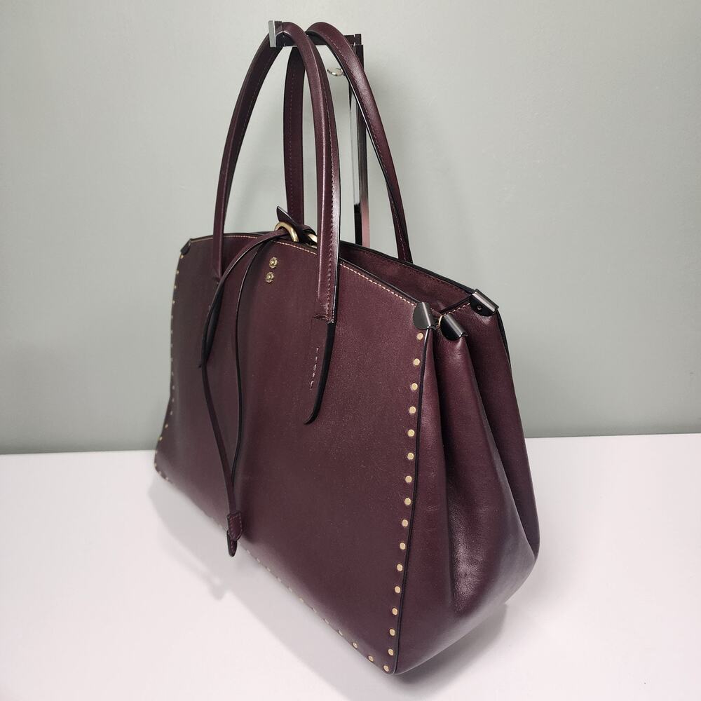 CL838 Coach 1941 Bordeaux Cooper Carryall in Colorblock with Border Rivets - Picture 2 of 12